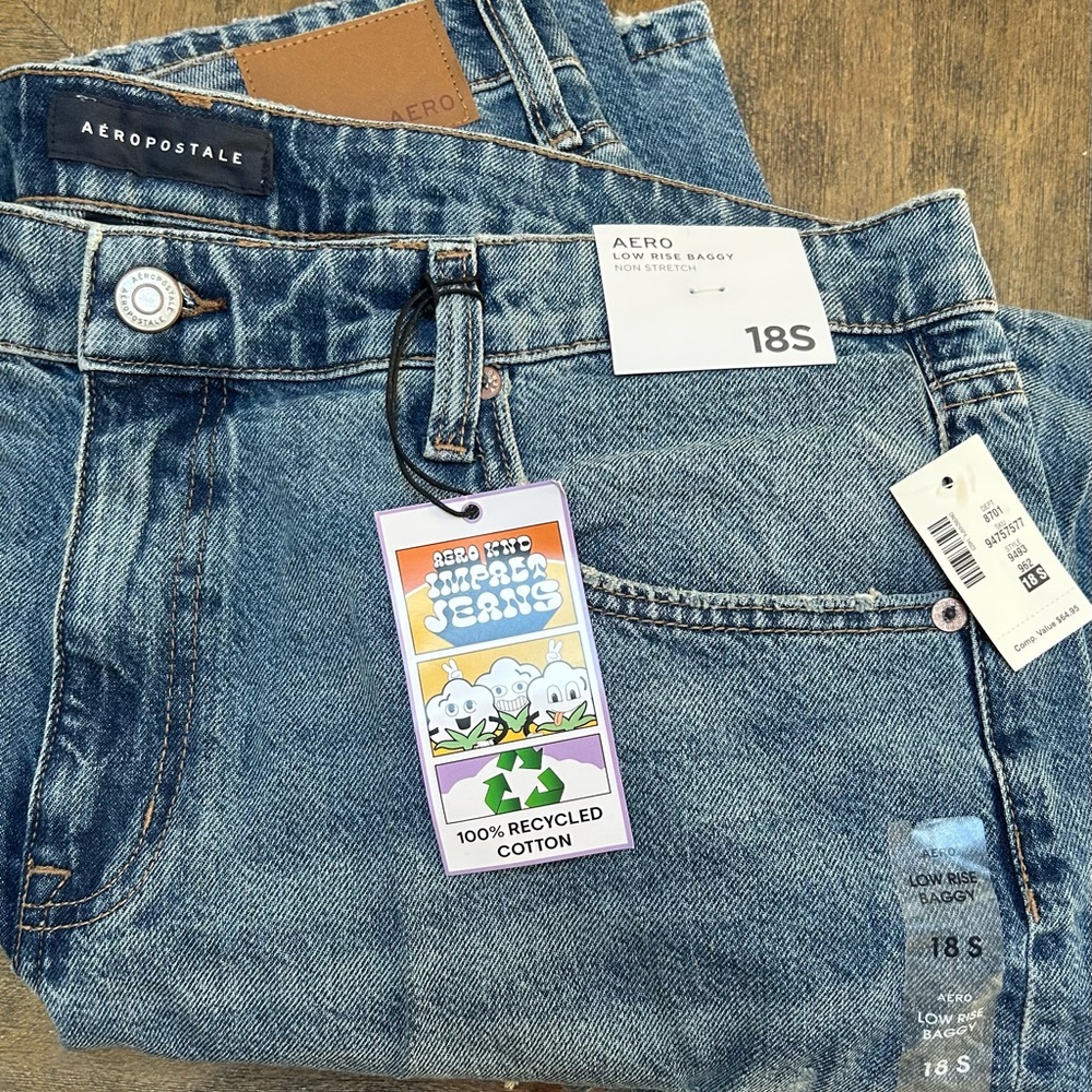 Aeropostale Light Blue Recycled Cotton Jeans